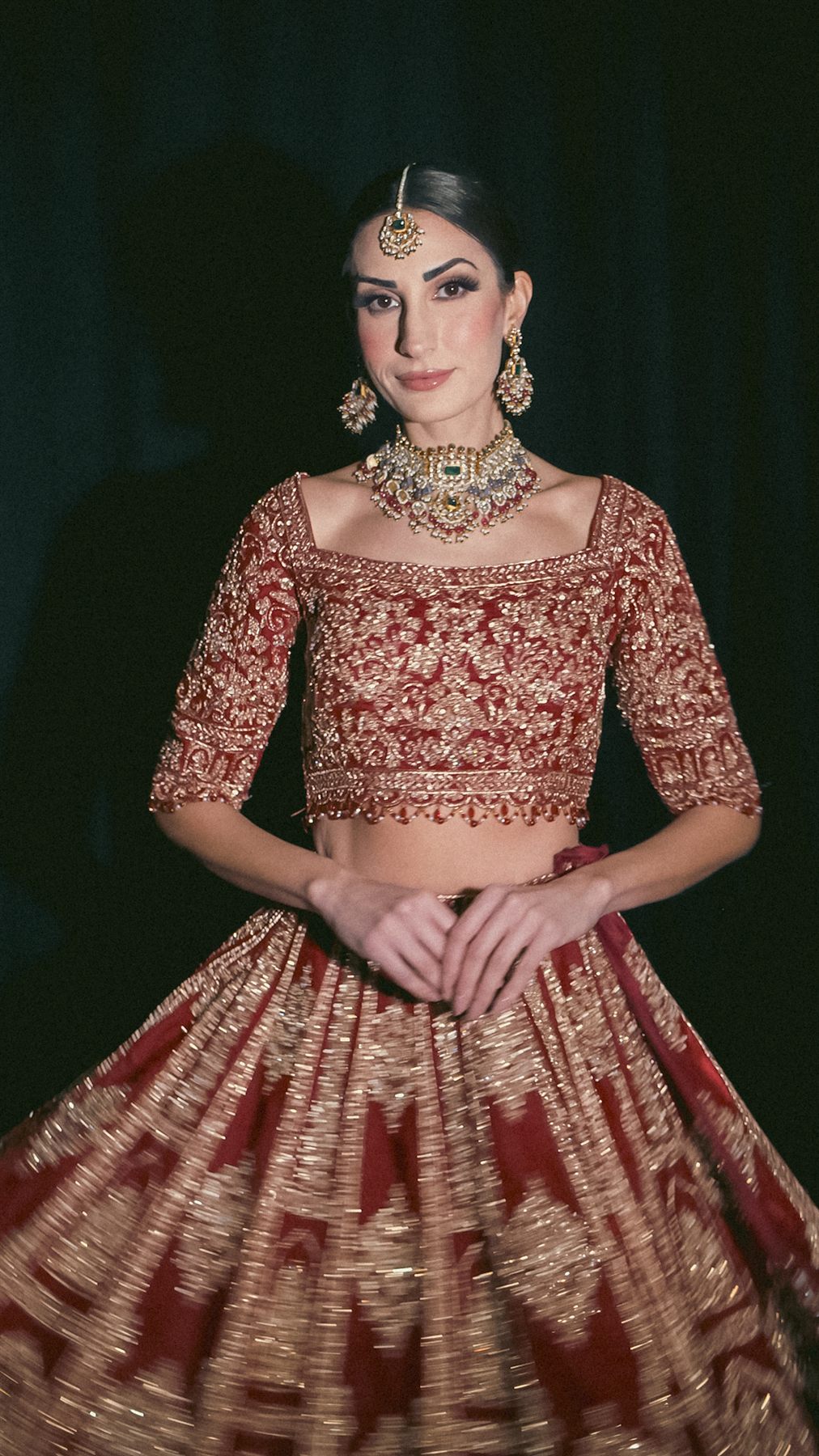 Asian bridal portrait by Fanciful Visuals