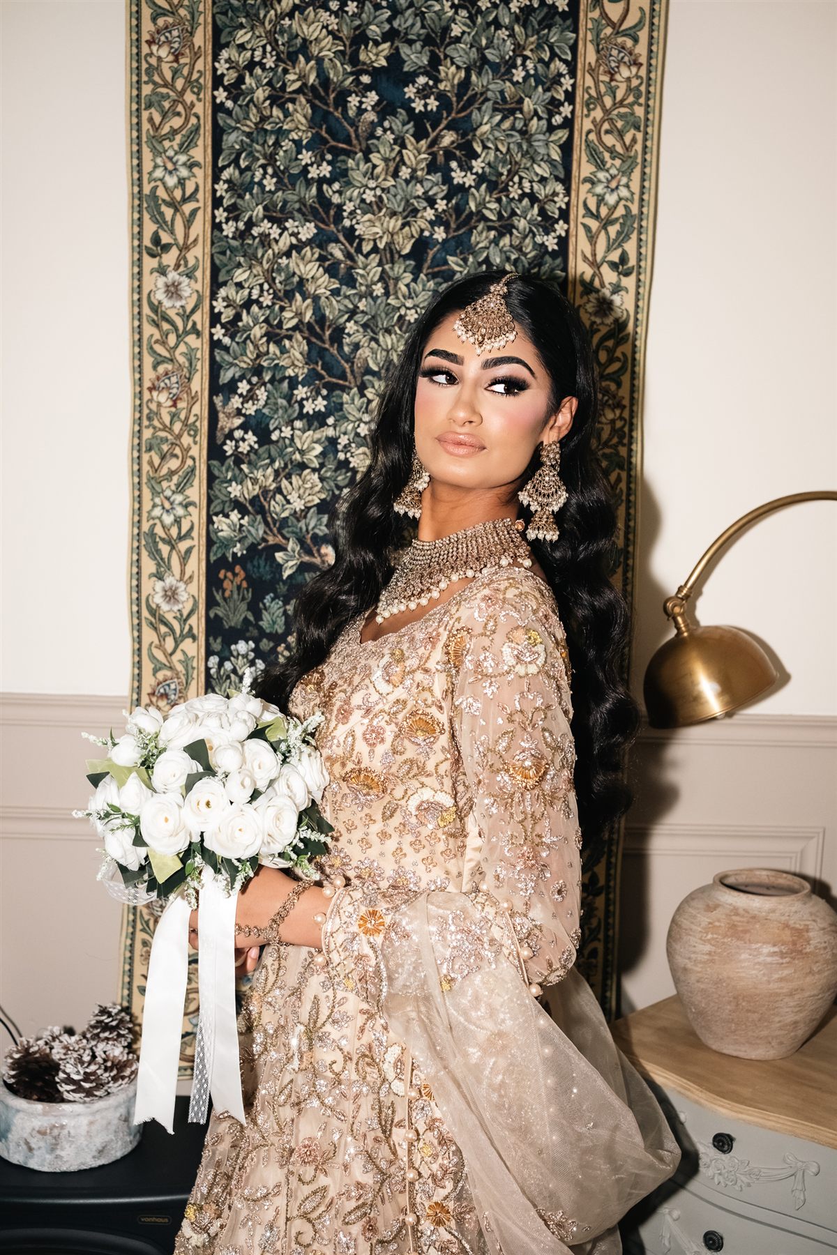 Asian bridal portrait by Fanciful Visuals